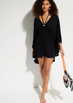 Tunique de plage transparente en viscose