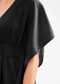 Tunique de plage transparente à col V