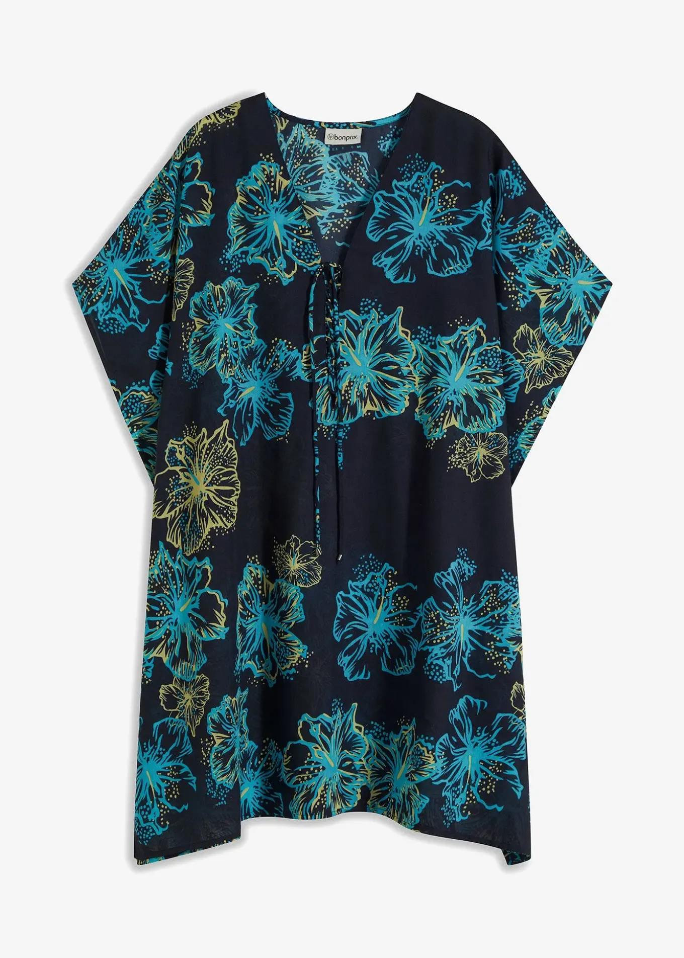 Tunique de plage transparente à col V