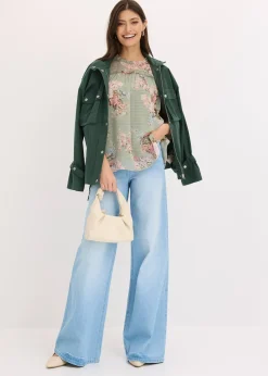 Tunique en crêpe imprimé