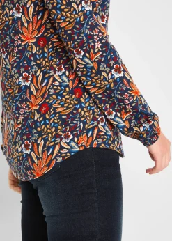 Tunique en jersey imprimée, manches longues