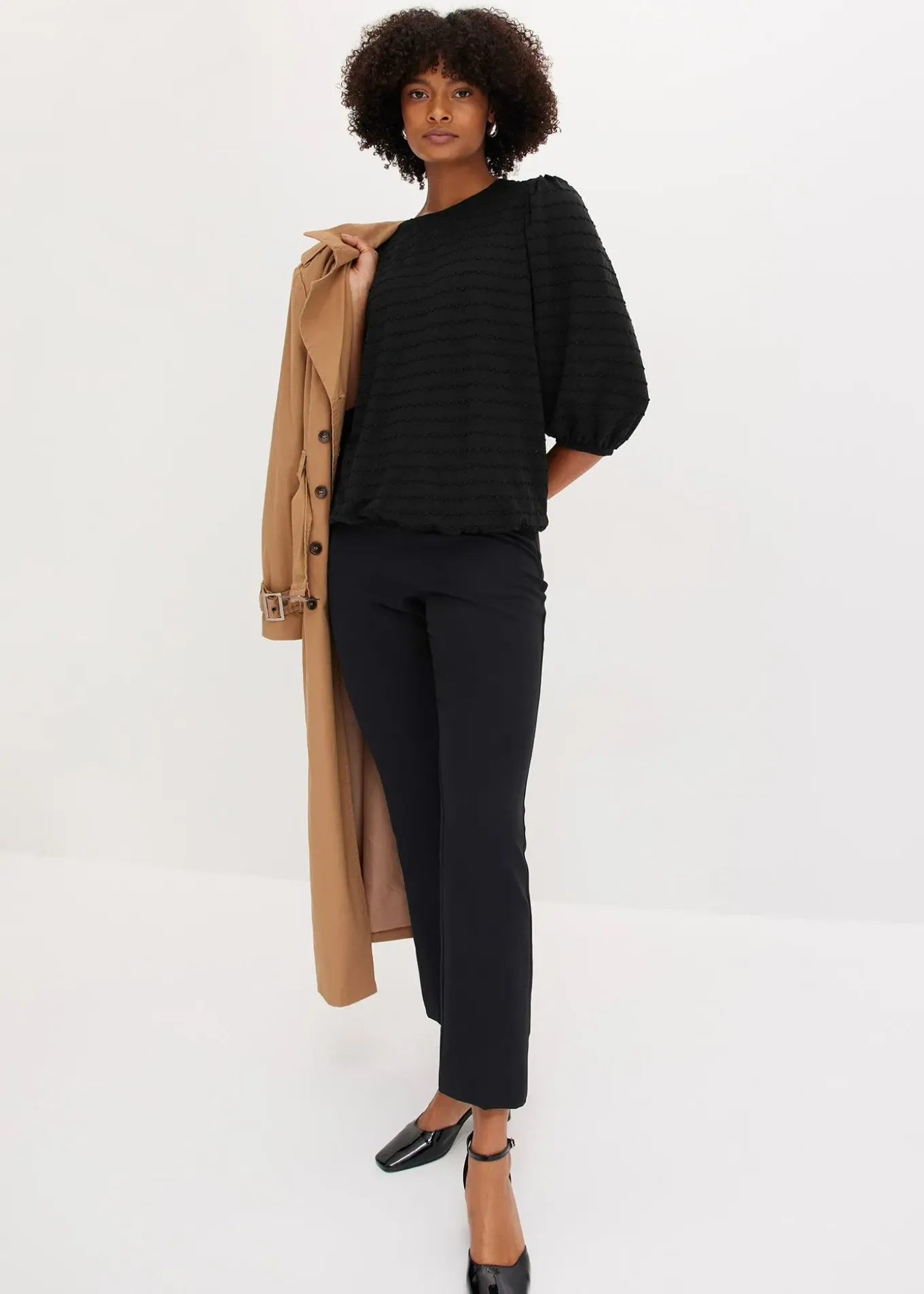 Tunique en jersey texturé