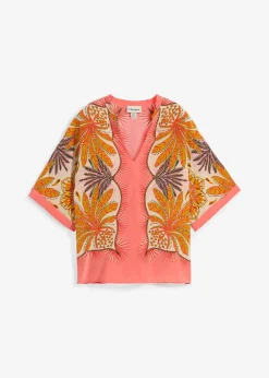 Tunique en soie mélangée