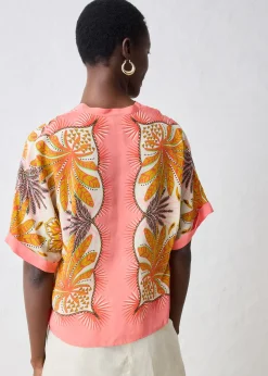 Tunique en soie mélangée