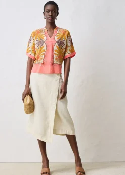 Tunique en soie mélangée