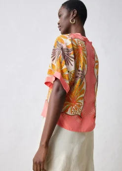 Tunique en soie mélangée