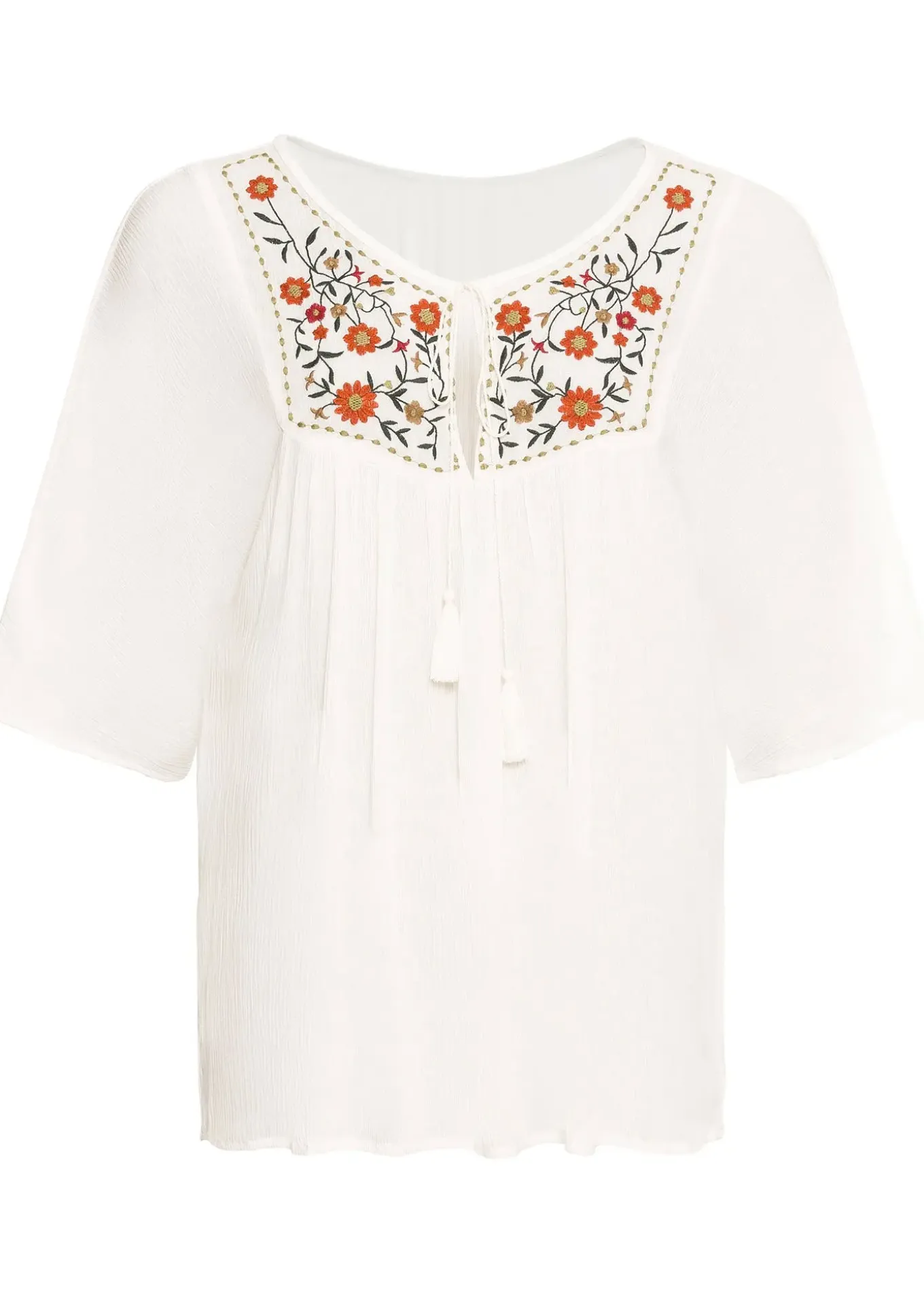 Tunique en viscose effet froissé