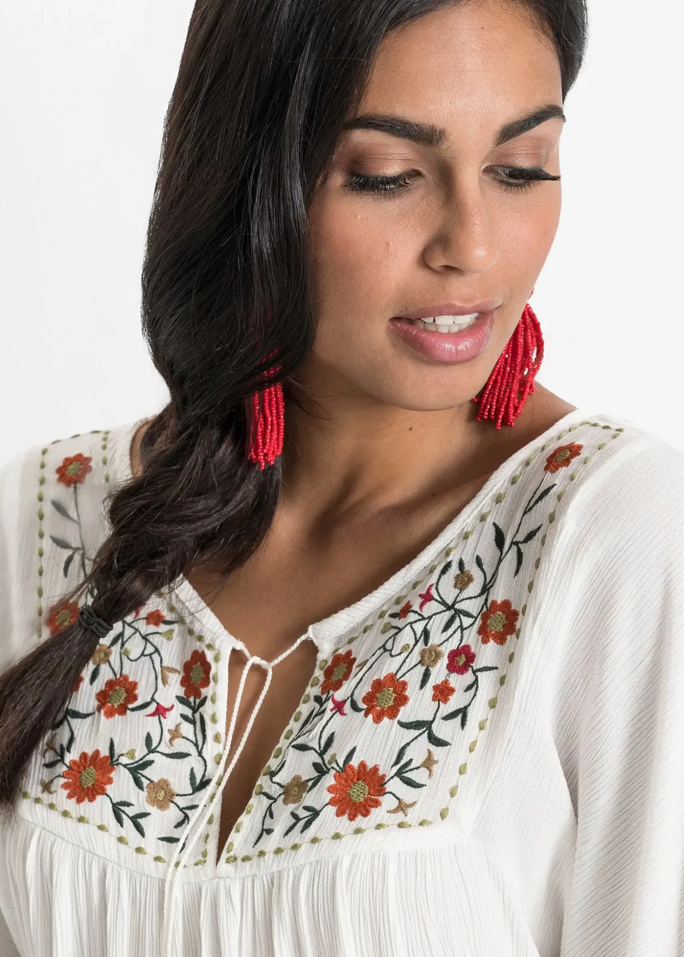 Tunique en viscose effet froissé