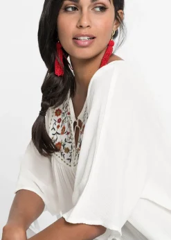 Tunique en viscose effet froissé