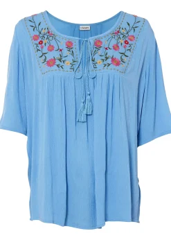 Tunique en viscose effet froissé