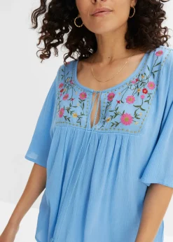 Tunique en viscose effet froissé