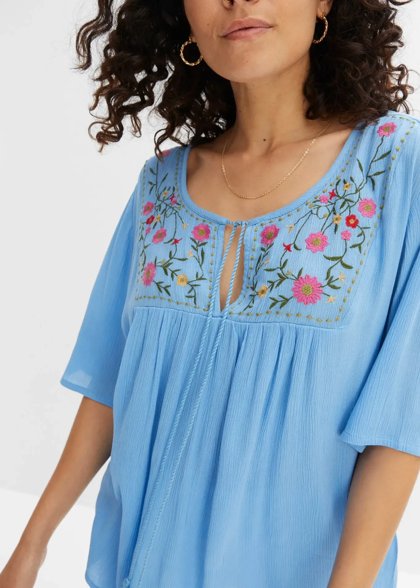 Tunique en viscose effet froissé