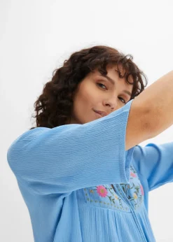 Tunique en viscose effet froissé