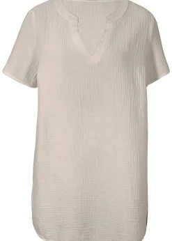 Tunique longue en gaze 100% coton
