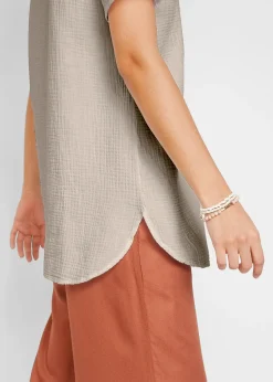 Tunique longue en gaze 100% coton