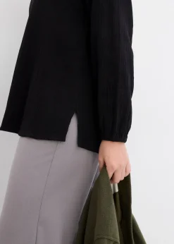 Tunique longue en gaze de coton