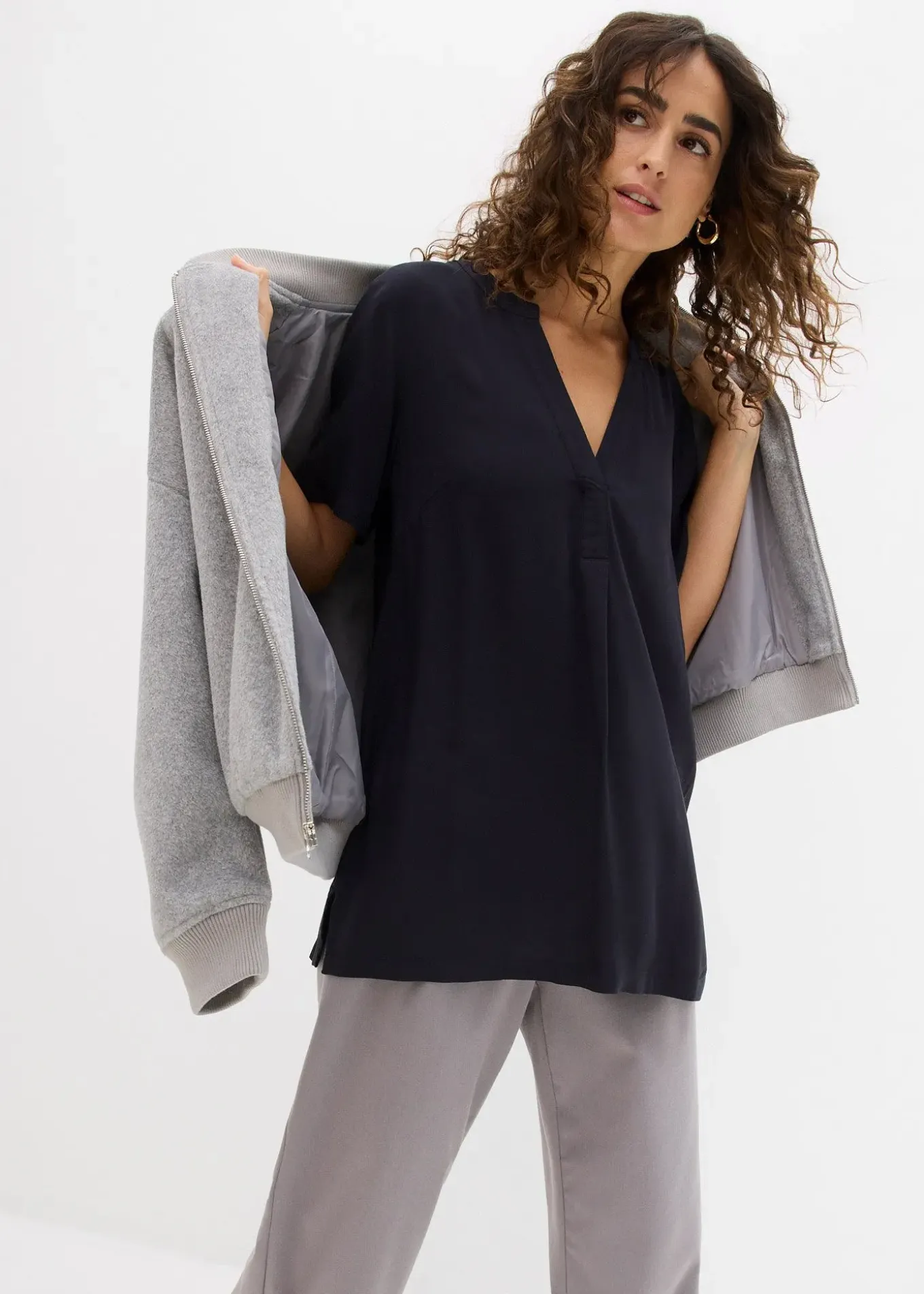 Tunique longue en viscose