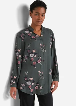 Tunique longue en viscose fluide