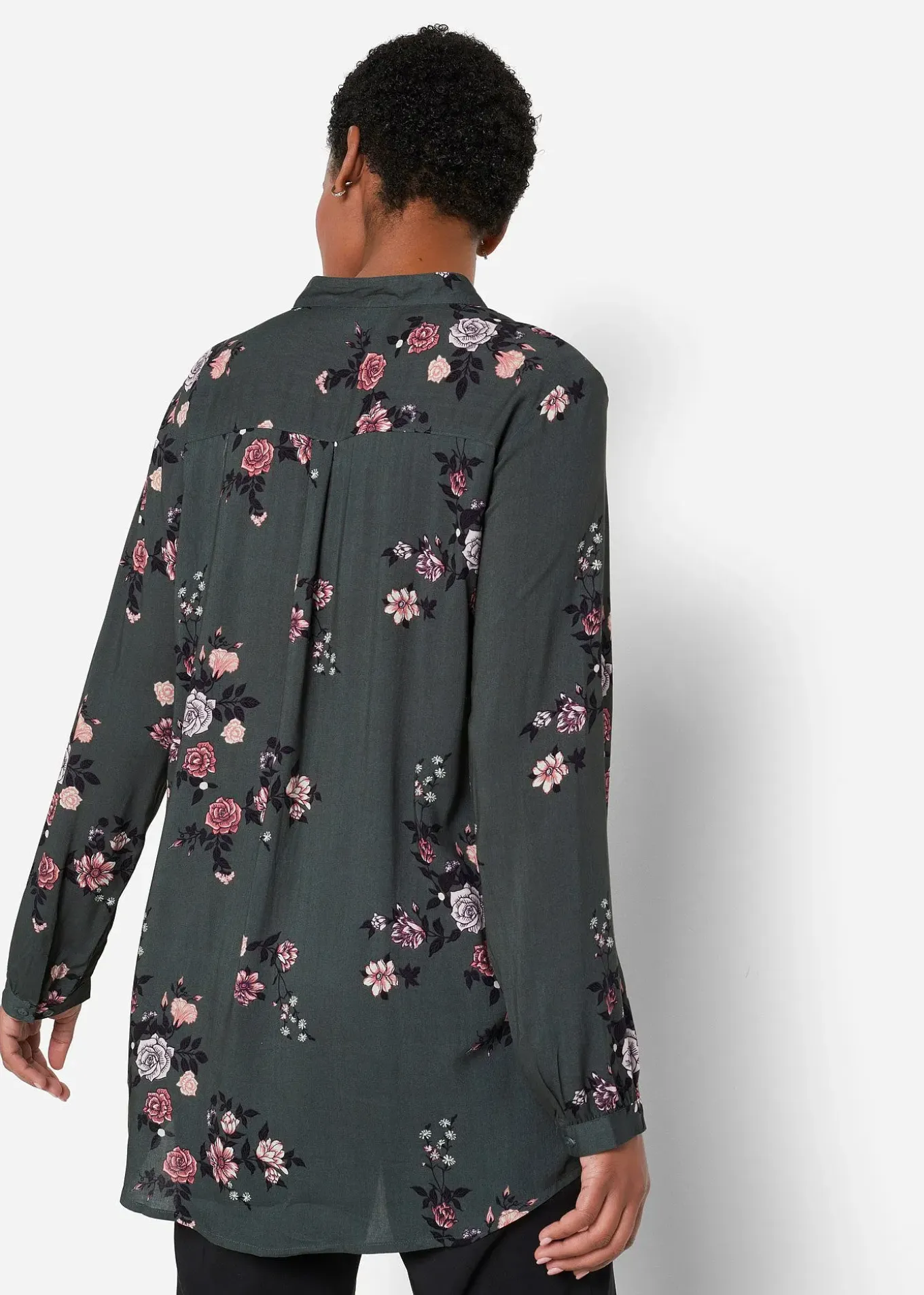 Tunique longue en viscose fluide