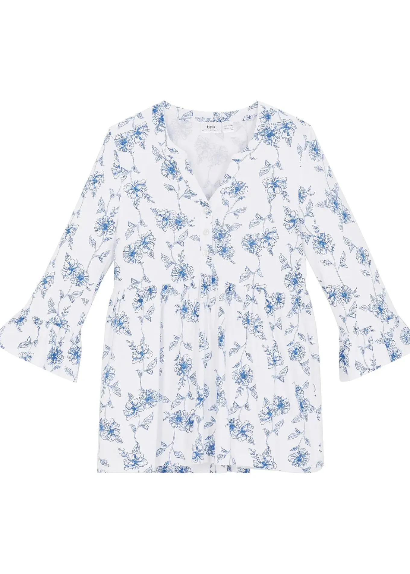 Tunique longue en viscose mélangée