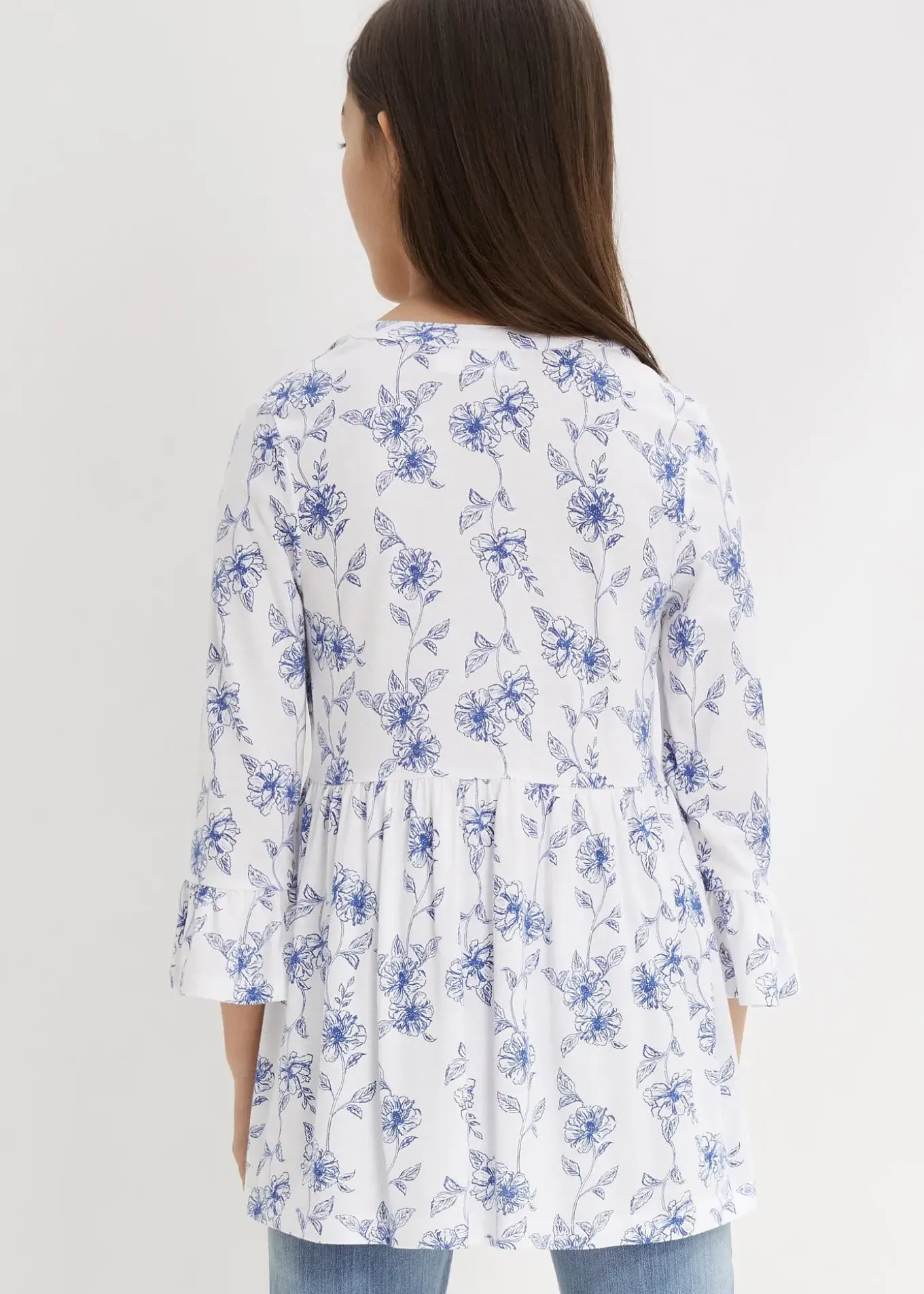 Tunique longue en viscose mélangée