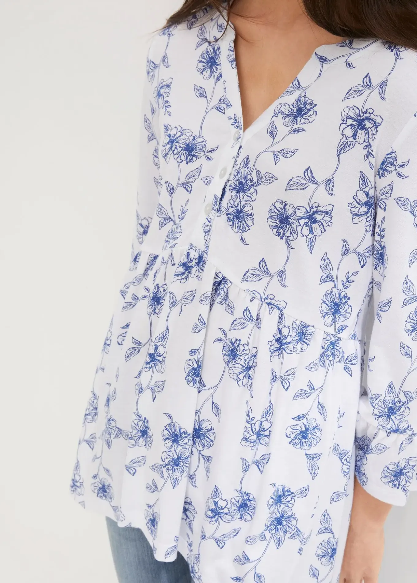 Tunique longue en viscose mélangée