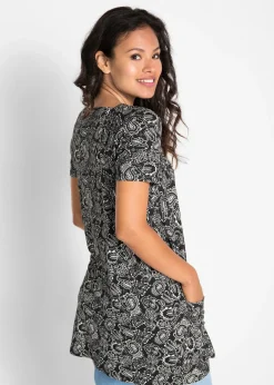 Tunique manches courtes en jersey