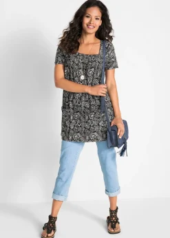 Tunique manches courtes en jersey