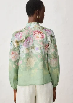 Tunique-blouse en ramie rafraîchissante