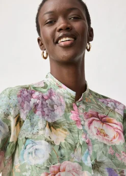 Tunique-blouse en ramie rafraîchissante