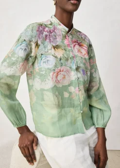 Tunique-blouse en ramie rafraîchissante