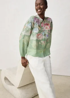 Tunique-blouse en ramie rafraîchissante