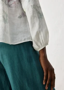 Tunique-blouse en ramie rafraîchissante