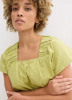 Tunique-blouse en seersucker coton