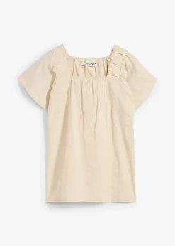 Tunique-blouse en seersucker coton