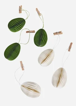 Œufs en papier à suspendre (6 pces)