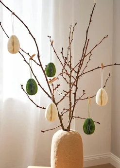 Œufs en papier à suspendre (6 pces)