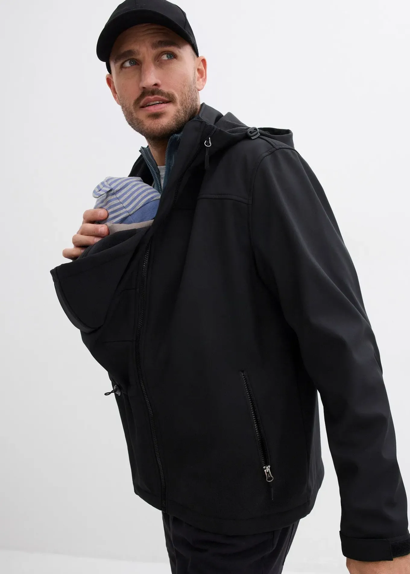 Veste 2 en 1 pour homme avec fonction portage