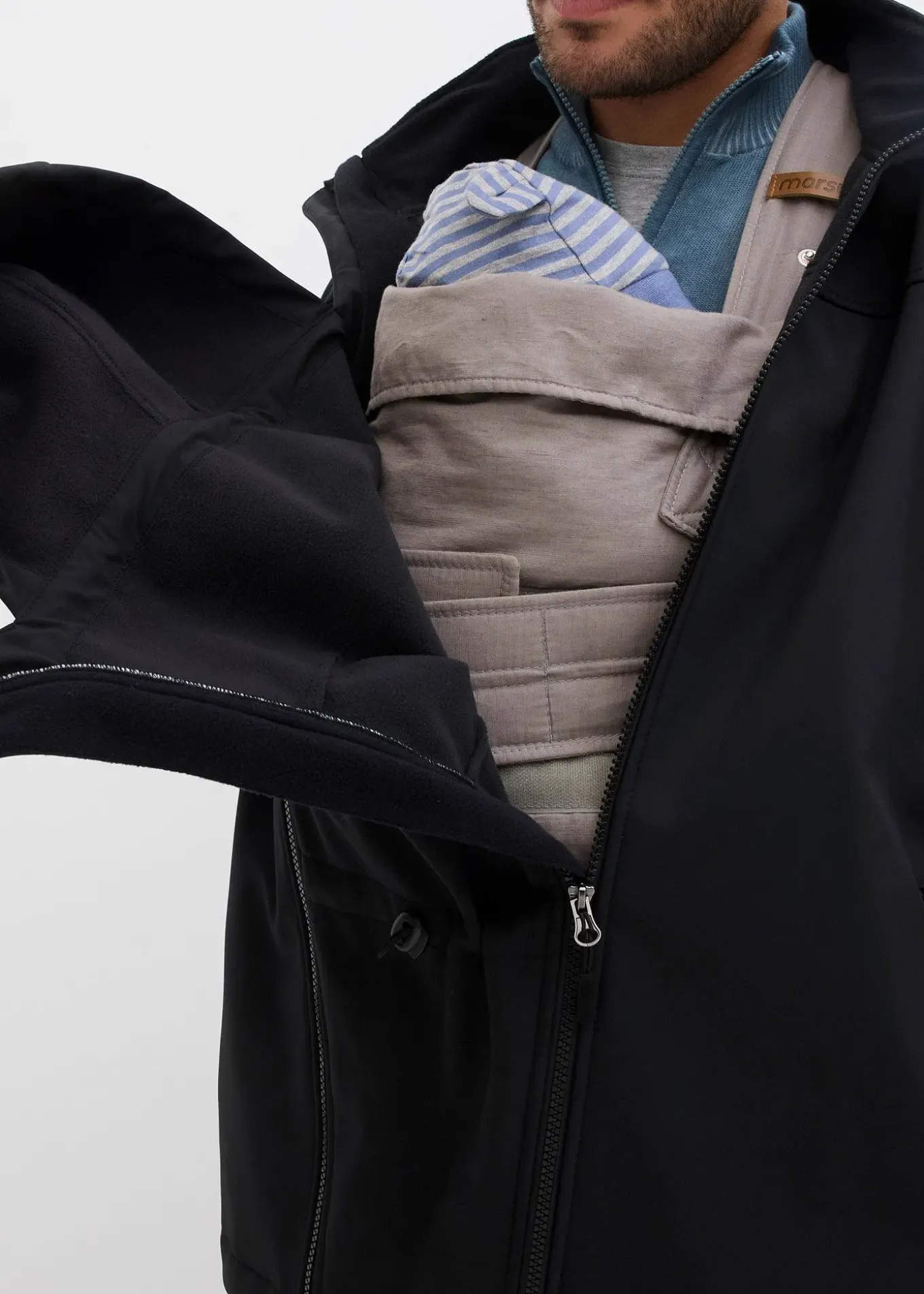 Veste 2 en 1 pour homme avec fonction portage