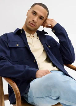 Veste ample de mi-saison en twill