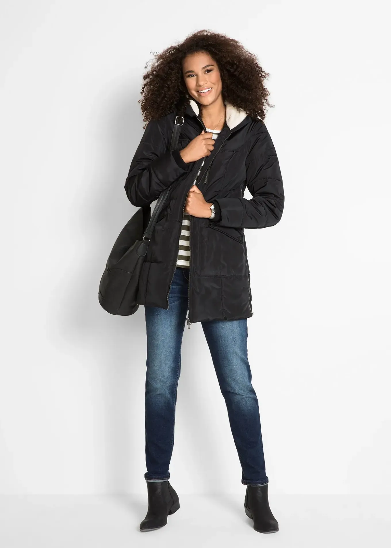 Veste avec capuche doublée