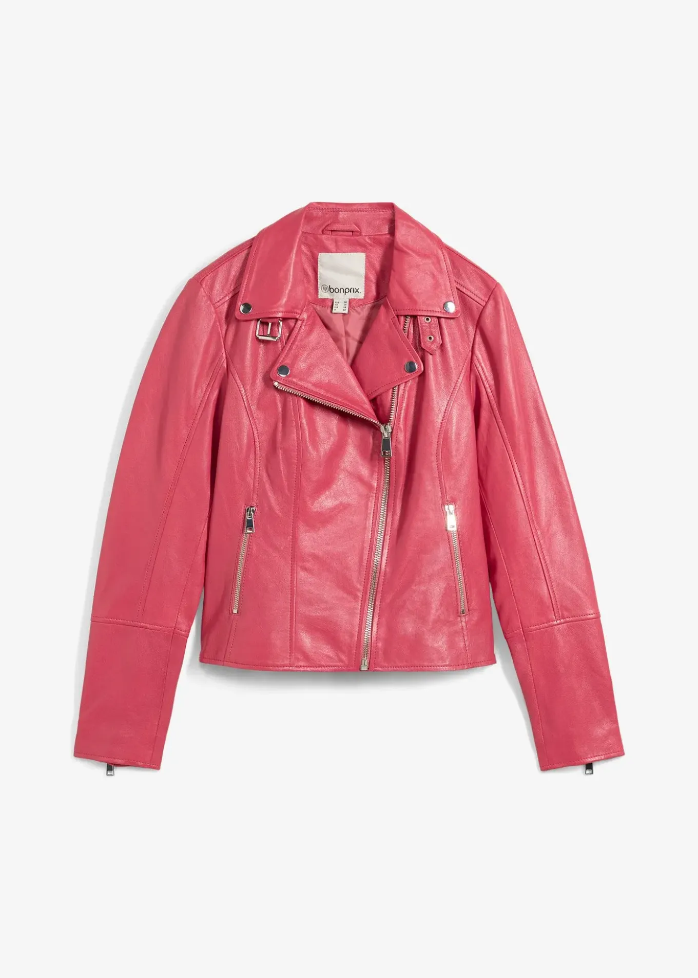 Veste biker en cuir nappa d’agneau