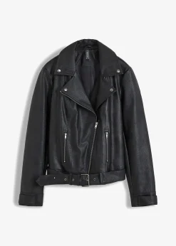 Veste biker oversize