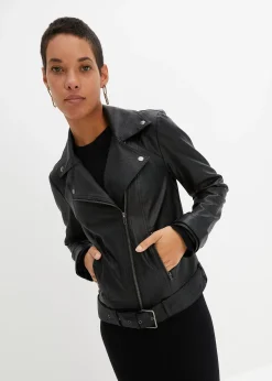 Veste biker oversize