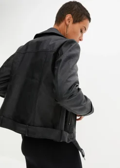 Veste biker oversize