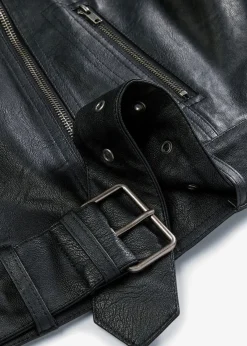 Veste biker oversize