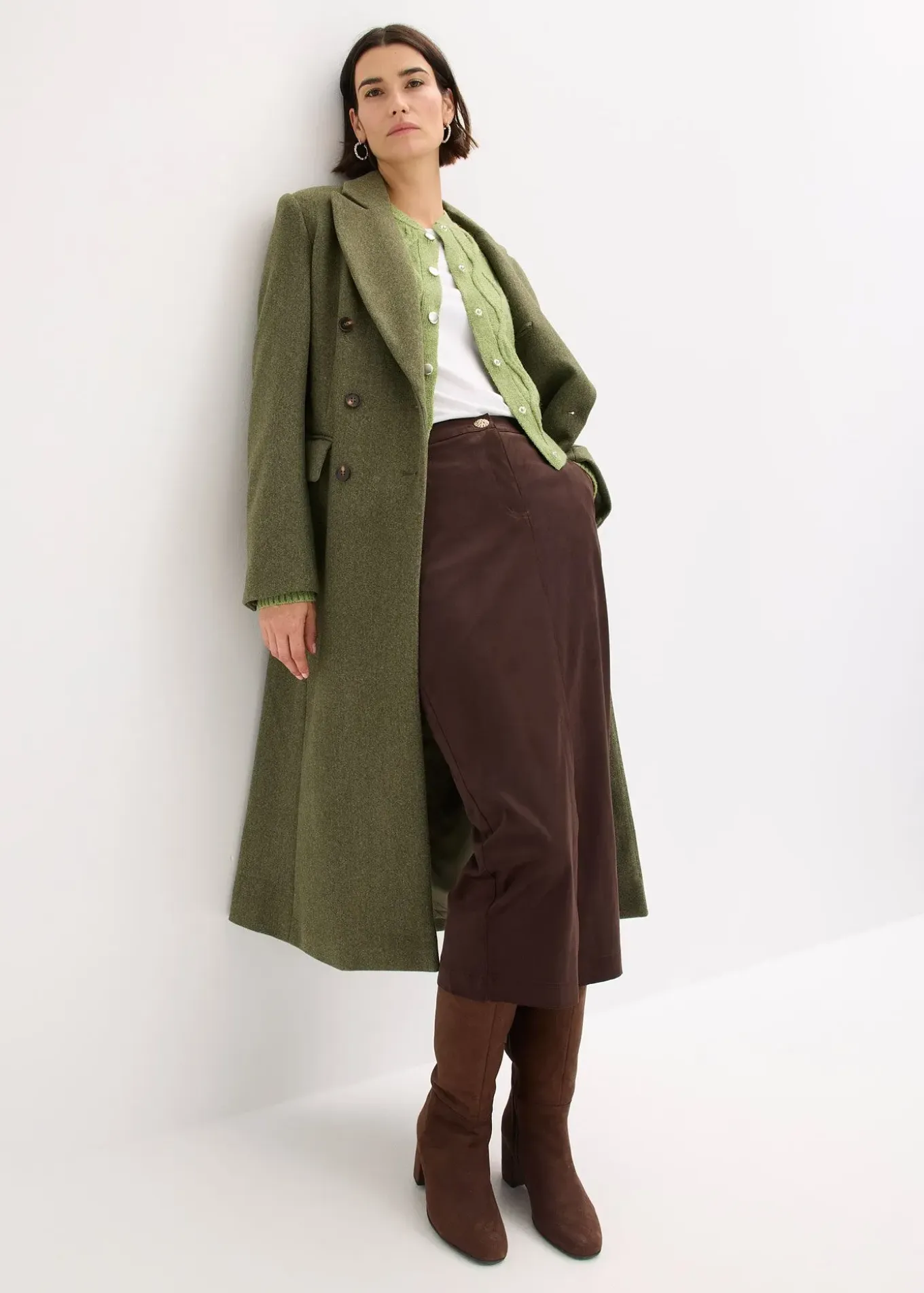 Veste bomber en maille torsadée avec laine