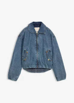 Veste chaude en jean, raccourcie