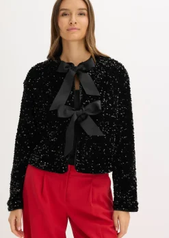 Veste courte à sequins