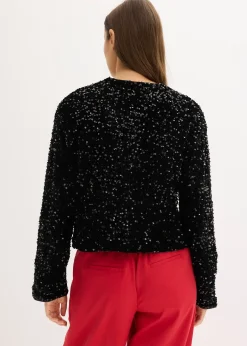 Veste courte à sequins